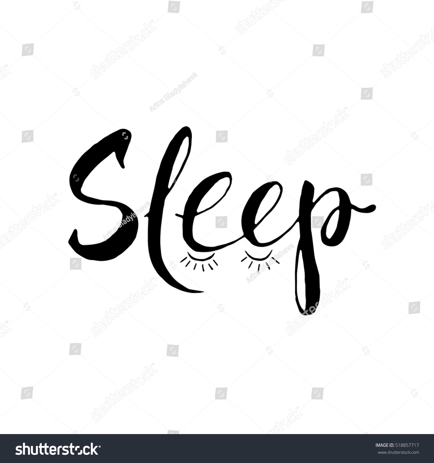 Пример шрифта Sleep #1