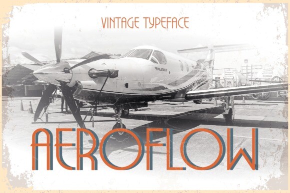 Пример шрифта Aeroflow #1
