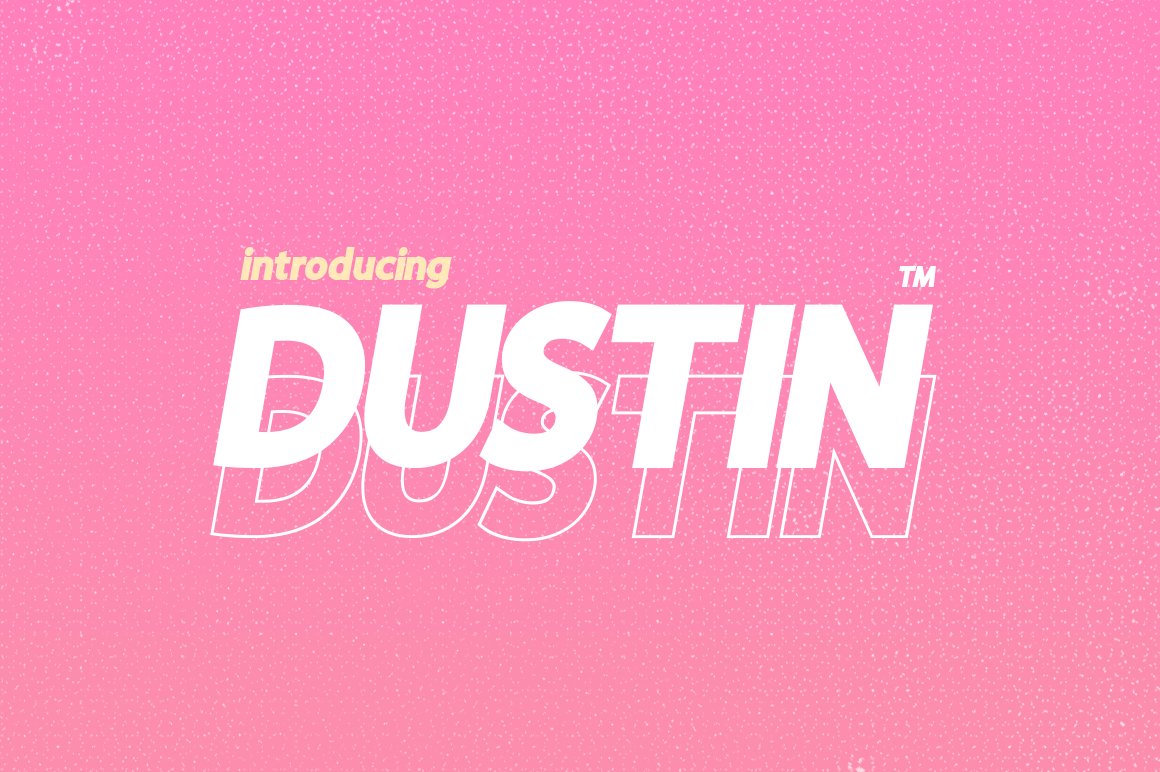 Пример шрифта Dustin Sans #1