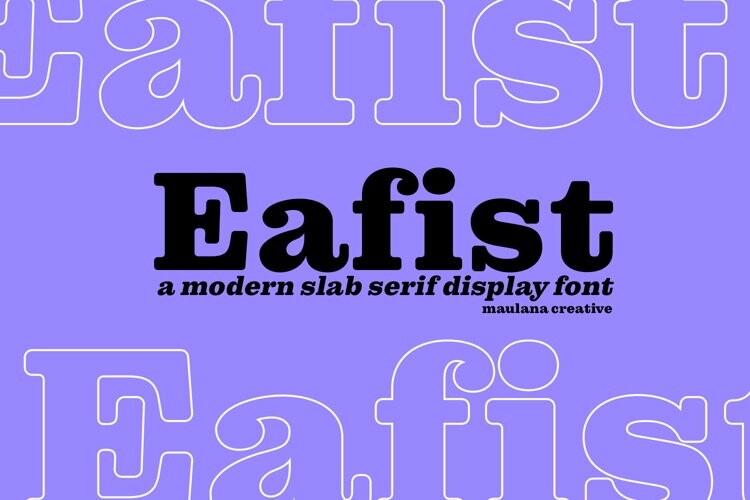 Пример шрифта Eafist #1