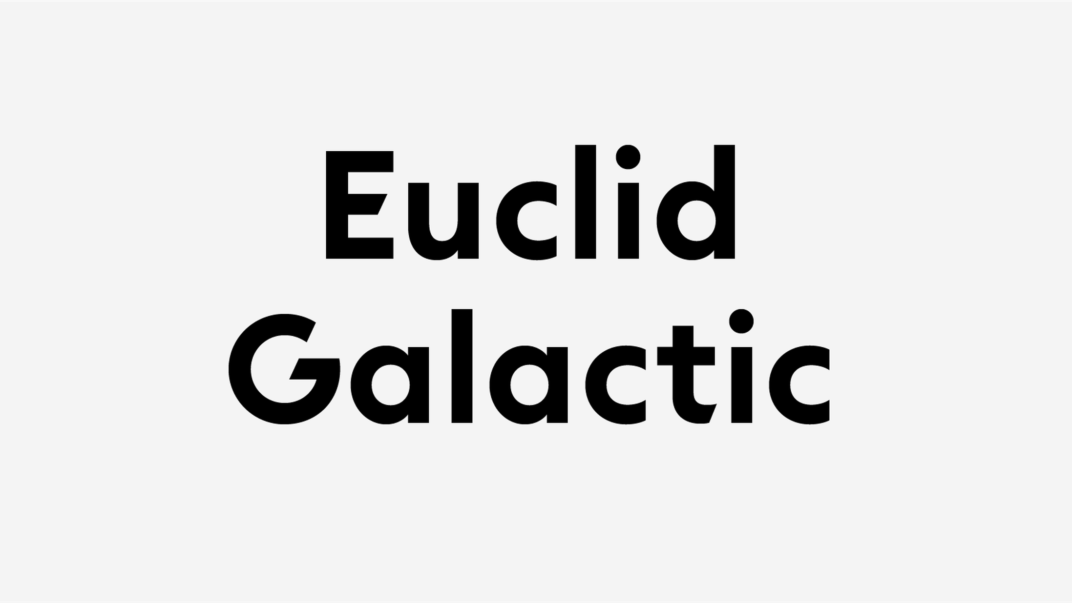 Пример шрифта Euclid Galactic #1