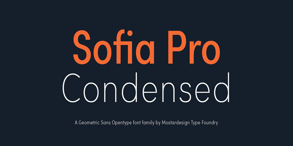 Пример шрифта Sofia Sans Condensed #1