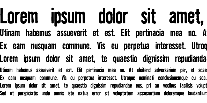 Пример шрифта SevenOne #1