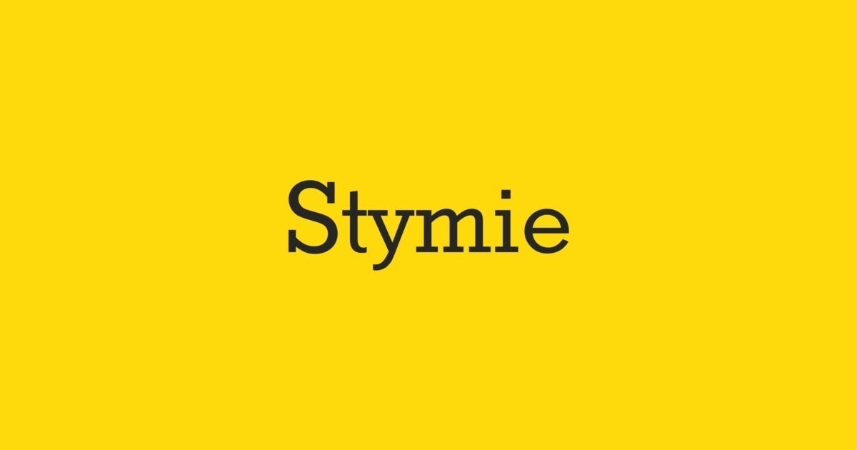 Пример шрифта Stymie SB #2