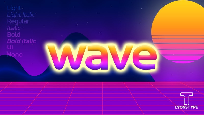 Пример шрифта The Wave Sans #1