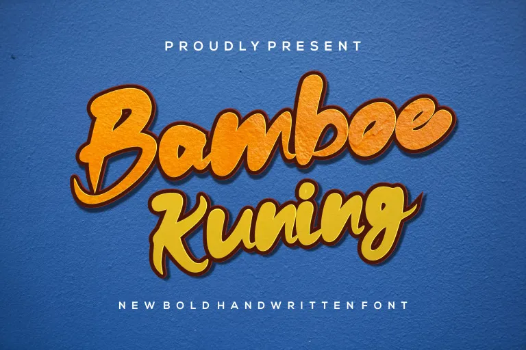 Пример шрифта Bamboe Kuning #1