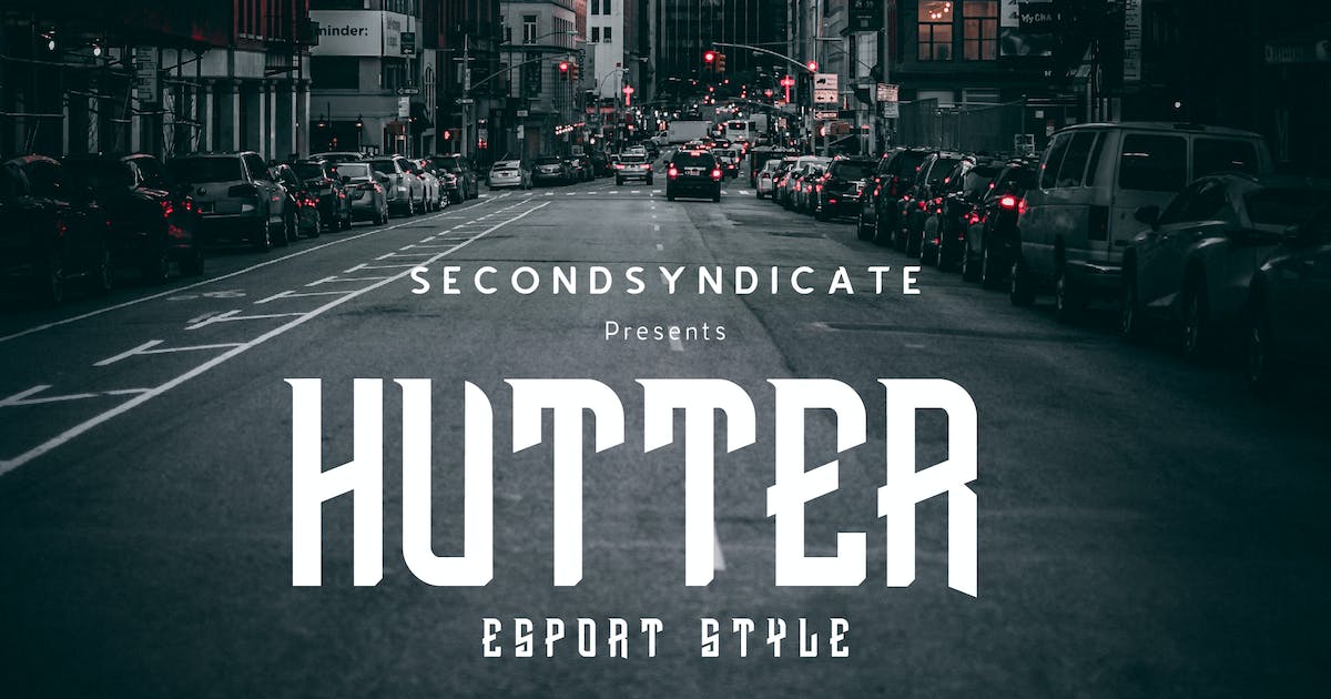 Пример шрифта Hutter #1