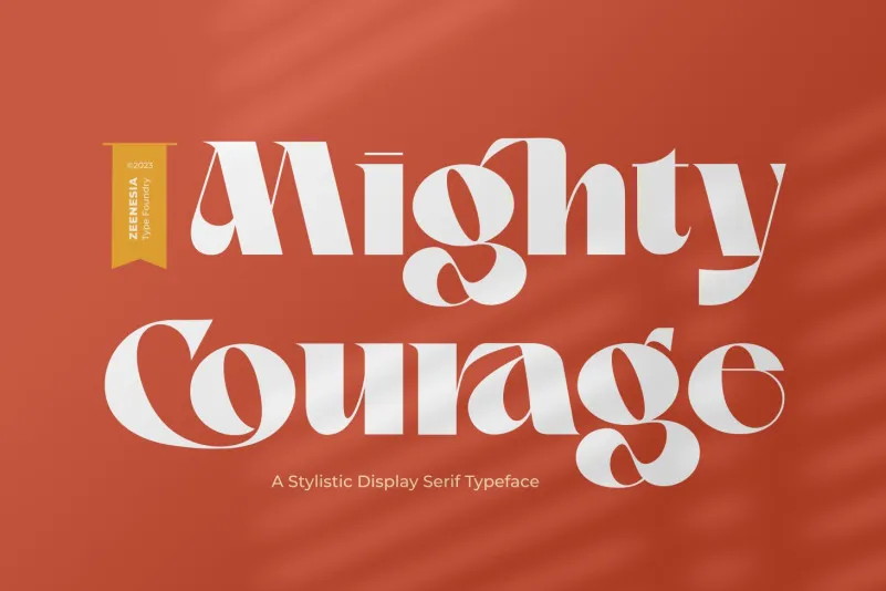Пример шрифта Mighty Courage #1