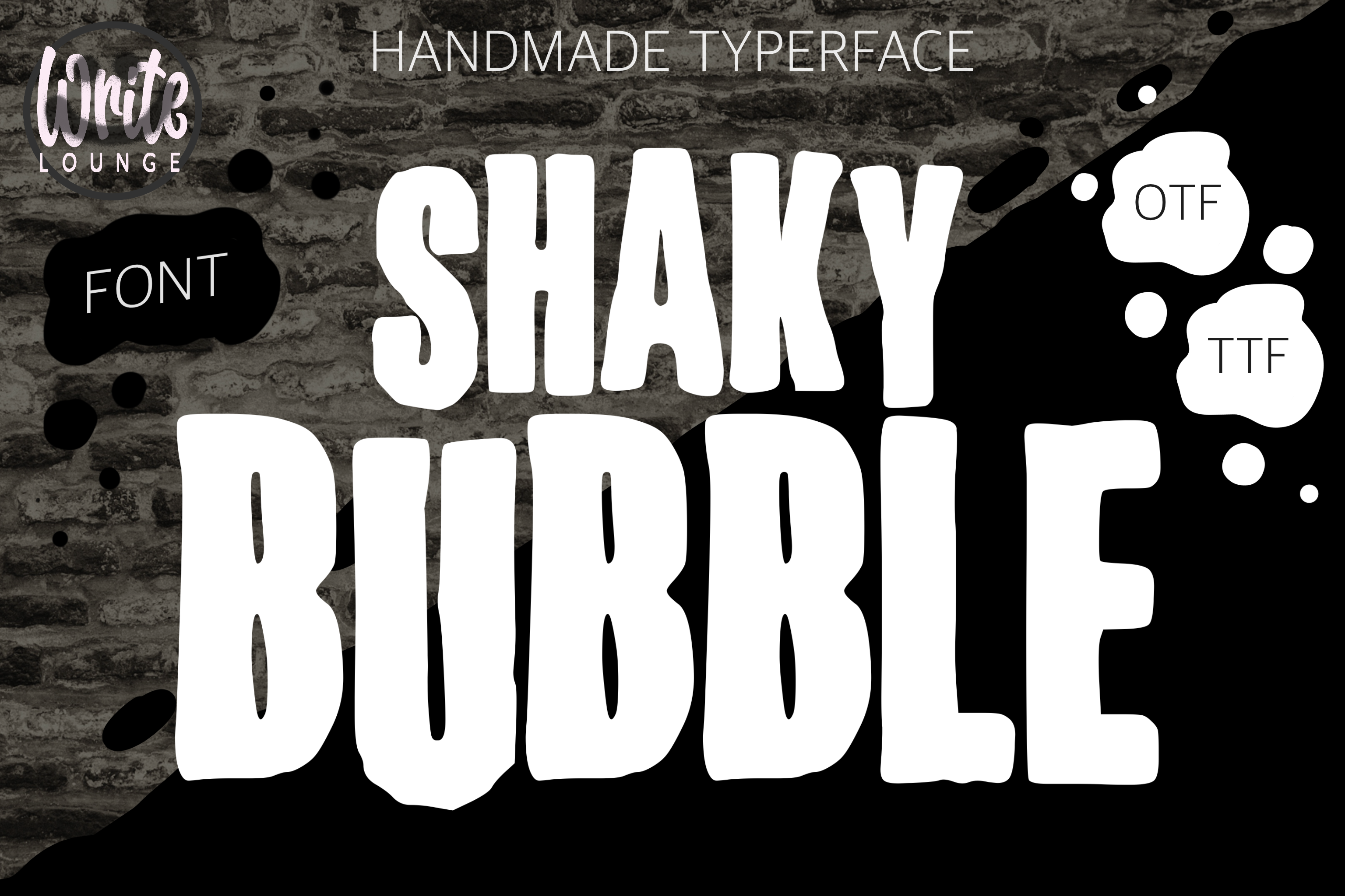 Пример шрифта Shaky Bubble #1