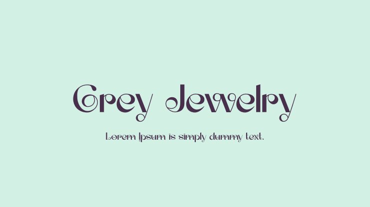 Пример шрифта Grey Jewelry #1