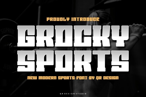 Пример шрифта Grocky Sports #1