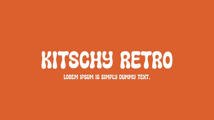 Пример шрифта Kitschy Retro #1