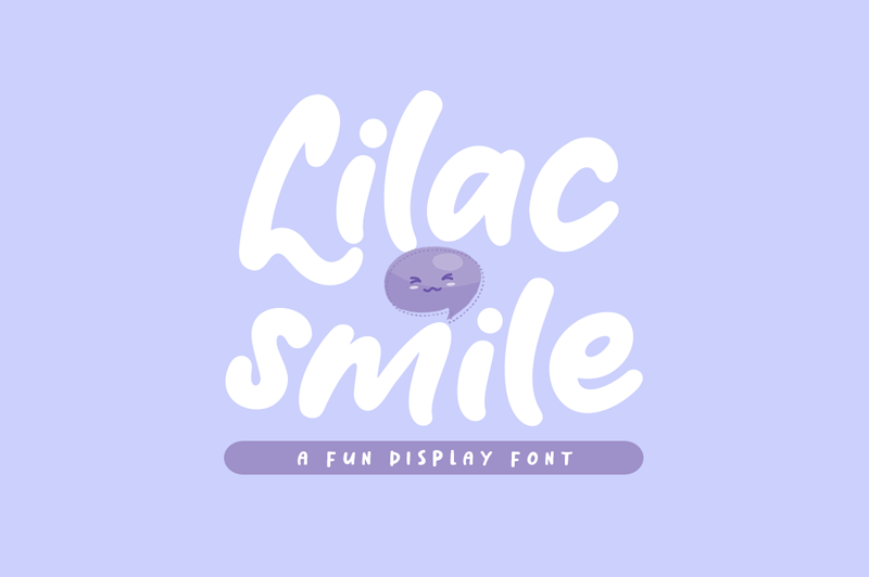 Пример шрифта Lilac Smile #1