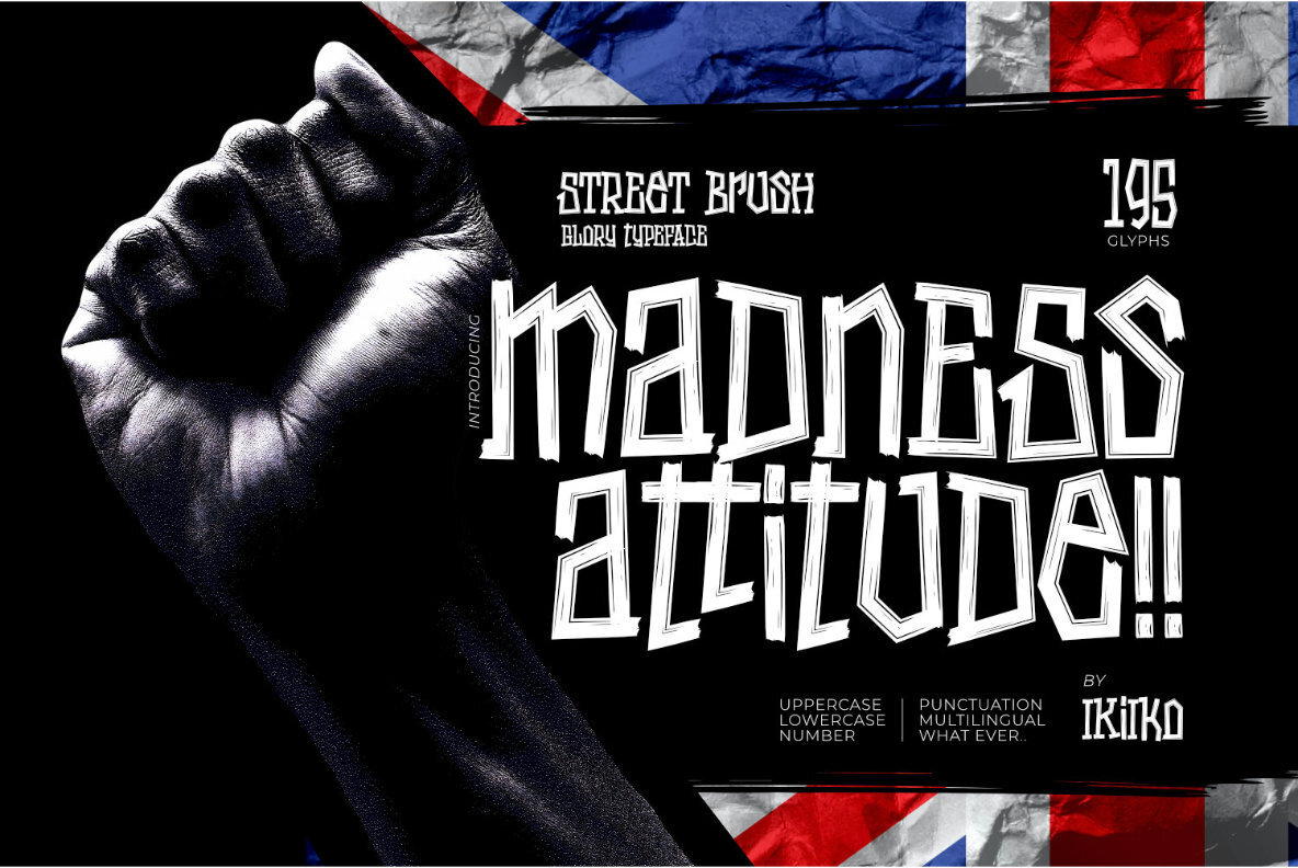 Пример шрифта Madness Attitude #1