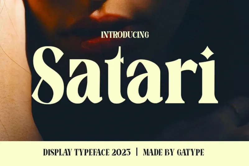 Пример шрифта Satari #1