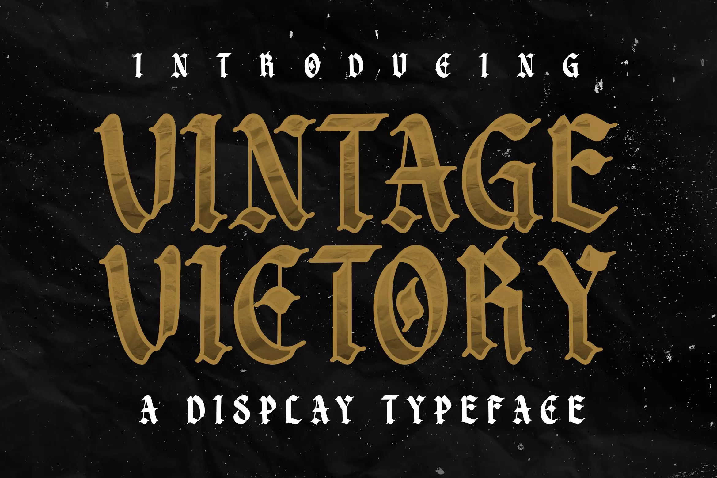 Пример шрифта Vintage Victory #1