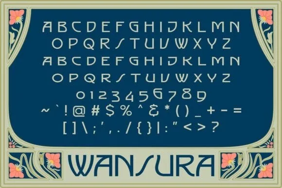 Пример шрифта Wansura #1