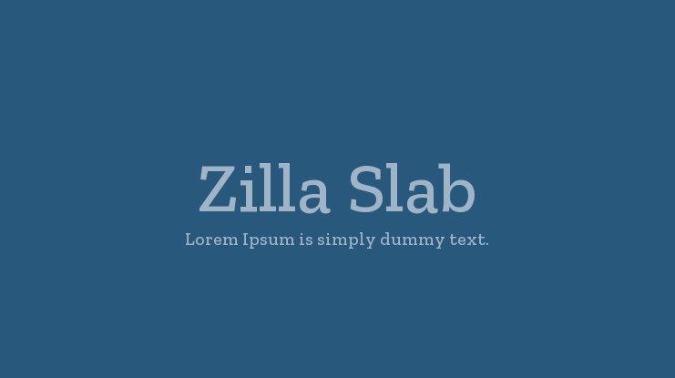 Пример шрифта Zilla #1