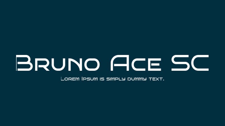 Пример шрифта Bruno Ace SC #1