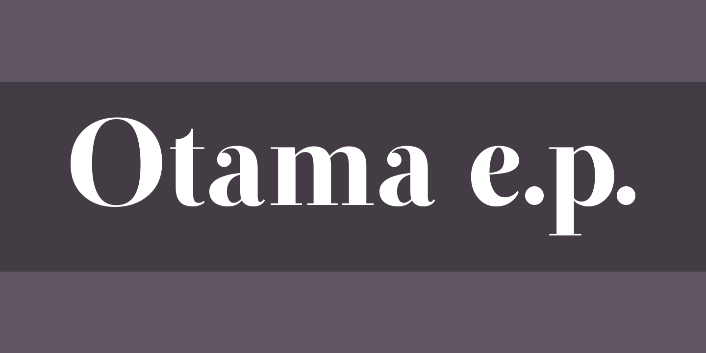 Пример шрифта Otama e.p. #1