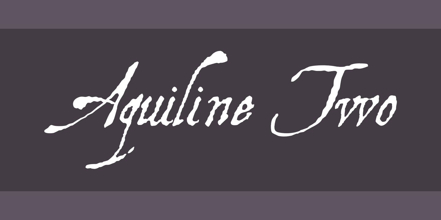 Пример шрифта Aquiline Two #1