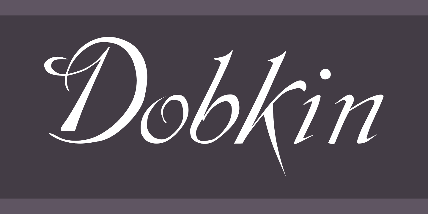 Пример шрифта Dobkin #1