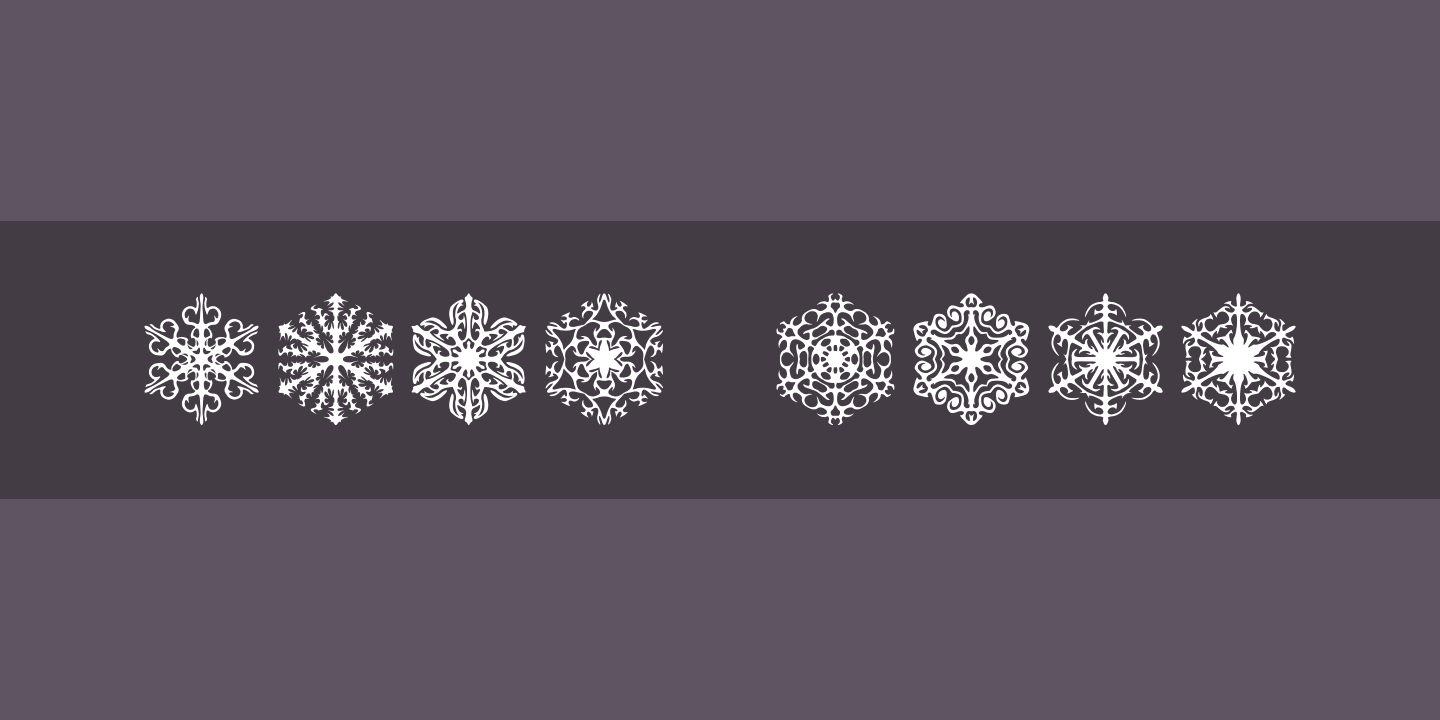 Пример шрифта Faux Snow #1