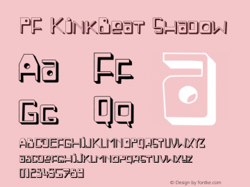 Пример шрифта PF KinkBeat #1