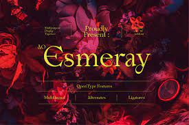 Пример шрифта AO Esmeray #1