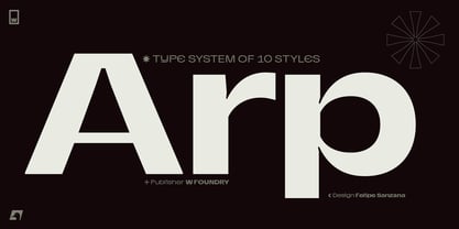 Пример шрифта Arp #1