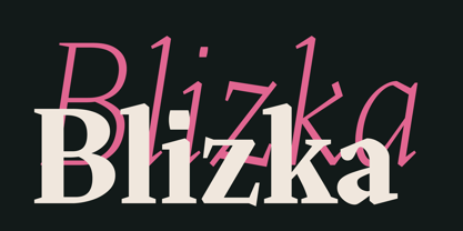 Пример шрифта Blizka #1