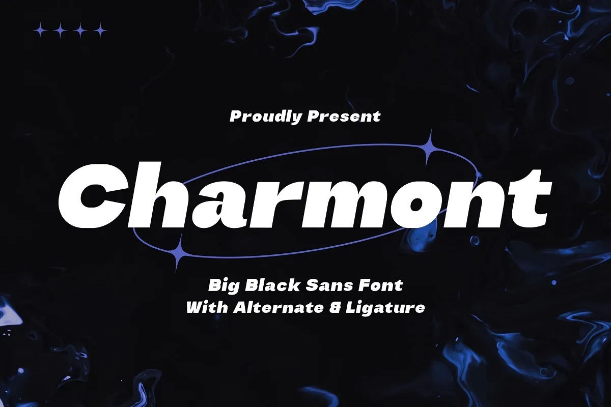 Пример шрифта Charmont #1