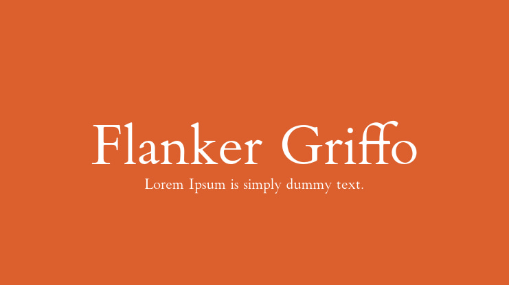 Пример шрифта Flanker #1