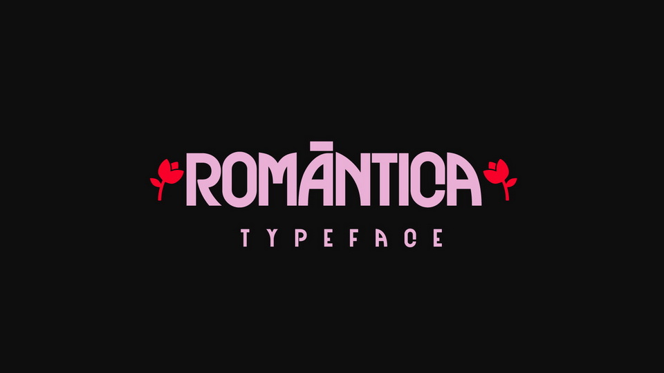 Пример шрифта Romantica #1