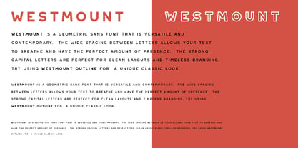 Пример шрифта Westmount #4