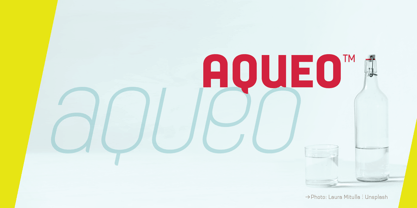 Пример шрифта Aqueo #1