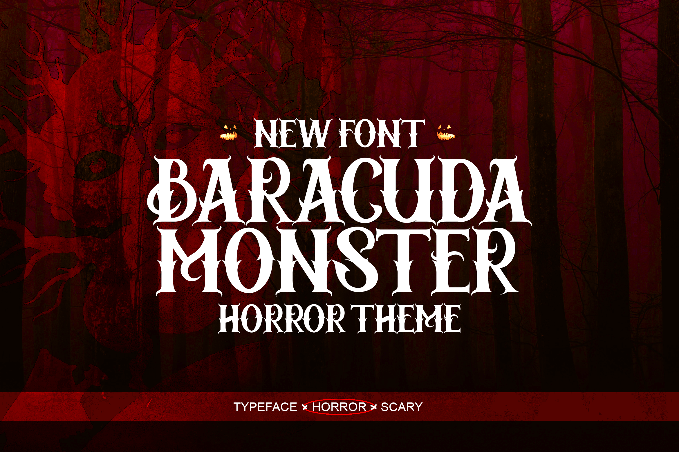 Пример шрифта Baracuda Monster #1