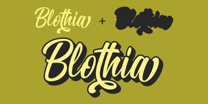 Пример шрифта Blothia #4
