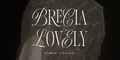 Пример шрифта Brecia Lovely #1