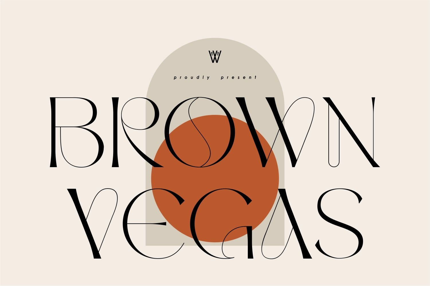 Пример шрифта Brown Vegas #1