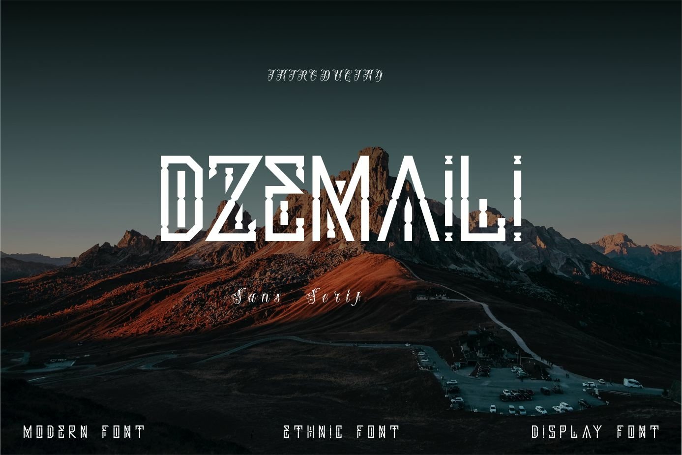 Пример шрифта Dzemaili #1