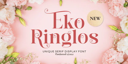 Пример шрифта Eko Ringlos #1