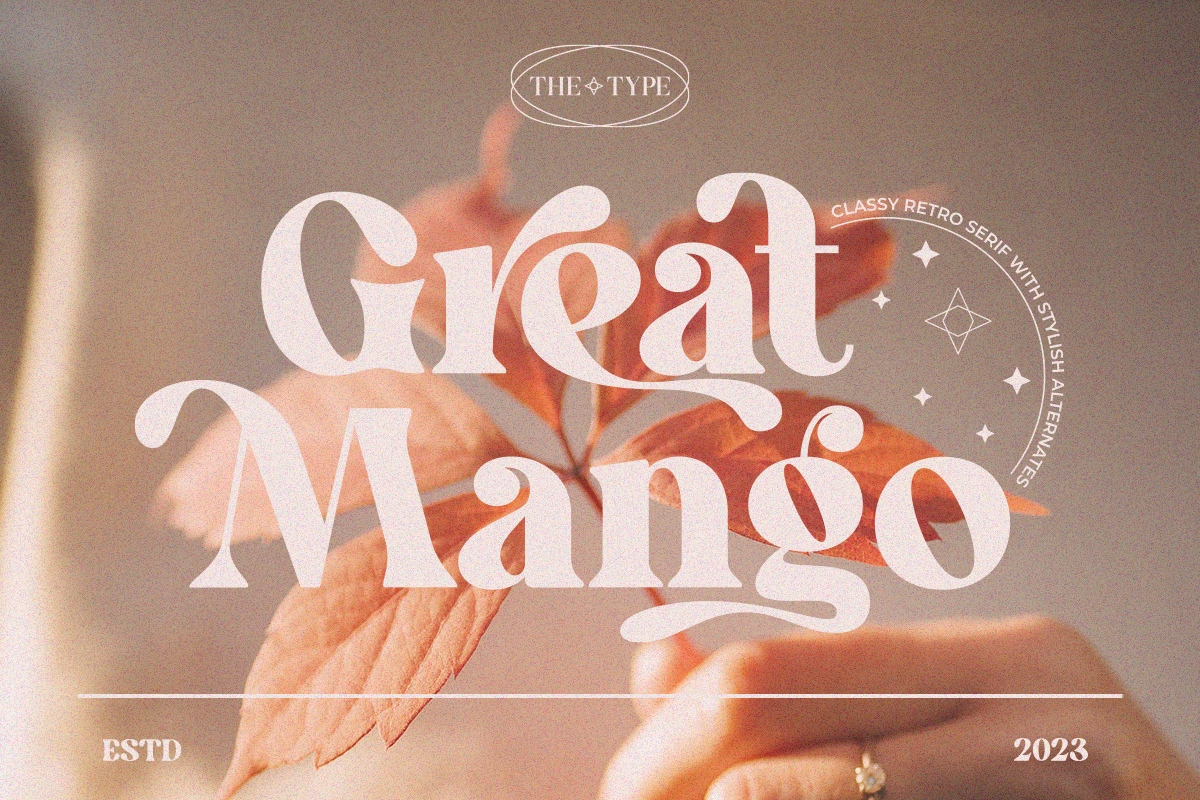Пример шрифта Great Mango #1