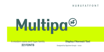 Пример шрифта Multipa #1