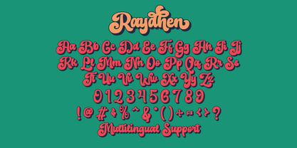 Пример шрифта Raydhen #2