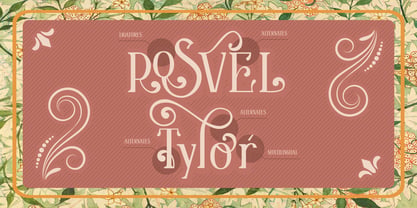 Пример шрифта Roseva #5