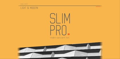 Пример шрифта Slim Pro #1