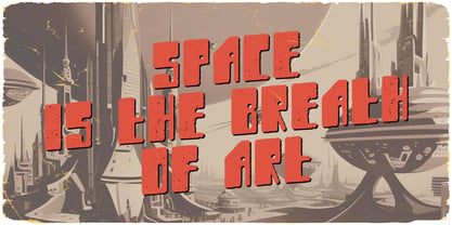 Пример шрифта Space Journey #2