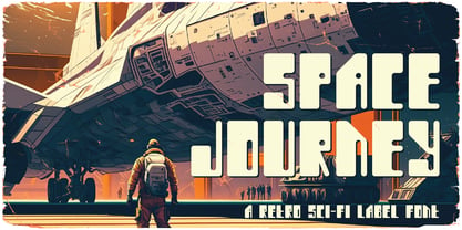 Пример шрифта Space Journey #1