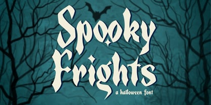 Пример шрифта Spooky Frights #1